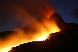 Mount Etna Volcano Lava Flow