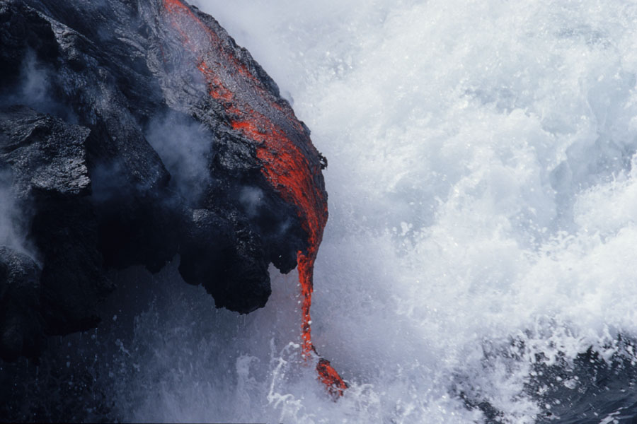 Lava Flow Sea Entry