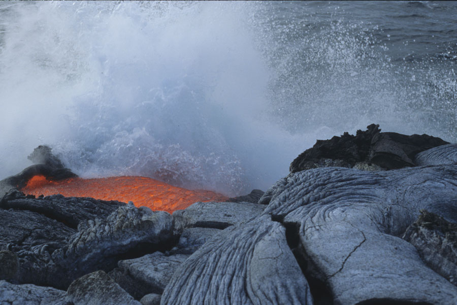 Lava Flow Sea Entry