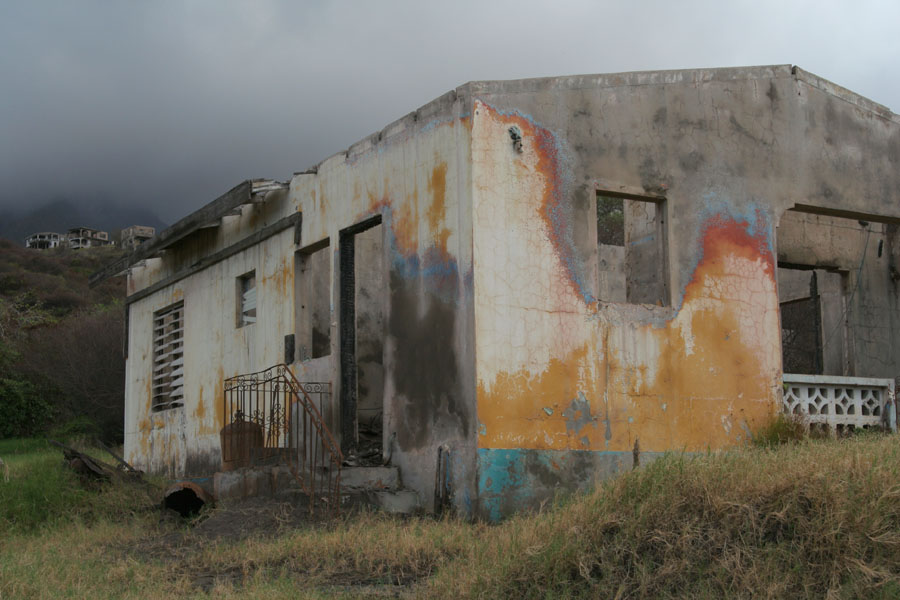 House Burnt By Pyroclastic Flow, Montserrat