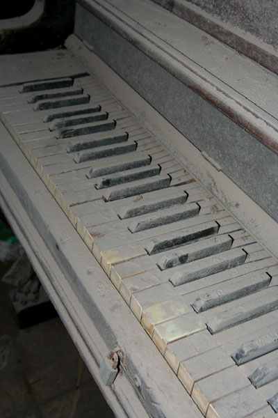 Piano Coated with Volcanic Ash, Montserrat