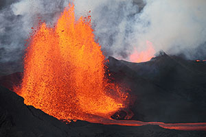 Holuhraun fissure eruption of Bardarbunga volcano, Iceland