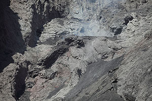 Close-up of vent, Batu Tara volcano, Indonesia
