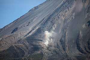 Lava flow deposit, Colima volcano