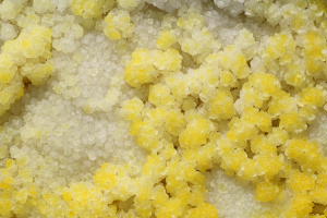 Dallol Hot Spring Salt Deposits Yellow