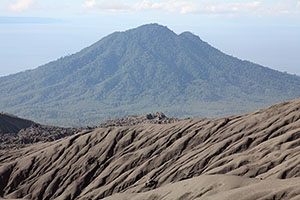 Mamuya volcano viewed from Dukono, Halmahera, Indonesia