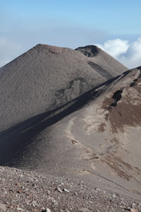 Summit crater region, Mount Etna Volcano, including conical SE crater