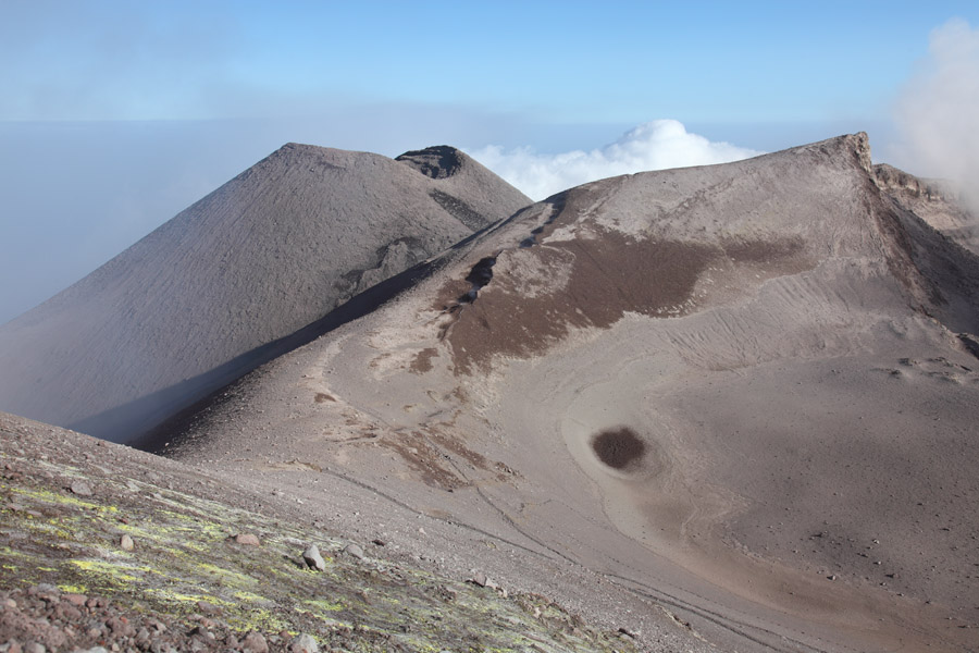 Mount Etna volcano, Summit region with conical SE Crater, Sicily, Italy 2011