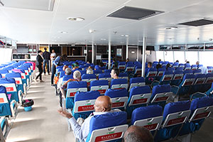 Inside ferry to Fogo