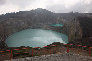Kelimutu volcano, view from upper panorama terrace