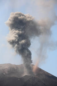 Anak Krakatau Eruption 2008 Ash Cloud Tornado