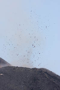 Anak Krakatoa Eruption 2008 Ash Cloud Lava Bombs