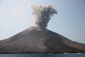 Eruption of Anak Krakatau Volcano 2008