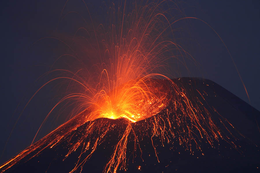 Strombolian Eruption, Anak Krakatau Volcano 2008