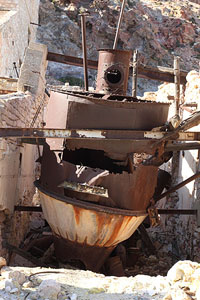 Refining machinery, Paliorema Sulfur Mine, Milos