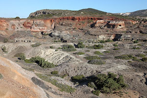 Cape Vani Manganese Mine overview, Milos