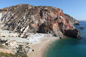 Paliorema bay and Sulfur Mine, Milos