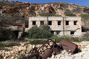 Workers accommodation, Paliorema Sulfur Mine, Milos