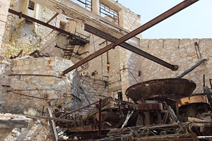 Svoronos Process machinery, Paliorema Sulfur Mine, Milos