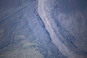 Detail of lava flow deposits, Momotombo volcano