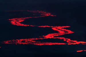 Nyamuragira Volcano lava flow
