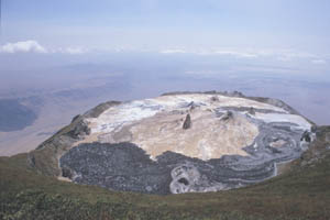 Summit View Oldoinyo Lengai Volcano 2000