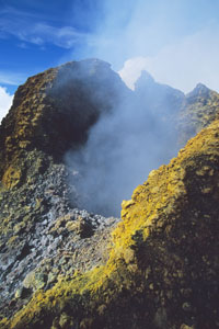 Pacaya summit fumarole deposits, 2005