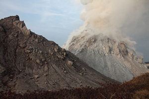 Paluweh volcano - Rokatenda dome with Rerombola degassing
