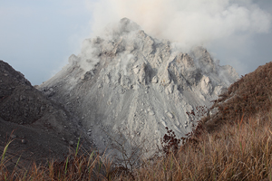 Paluweh volcano, active Rerombola lava dome