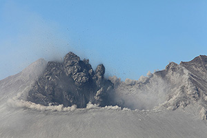 Sakurajima volcano, Japan, Start of Explosive eruption