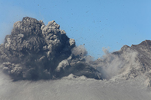 Sakurajima volcano, Japan, Explosive eruption