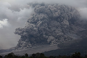 Daytime Pyroclastic Flow, Sinabung Volcano