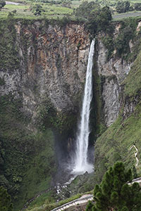 Waterfall at Lake Toba
