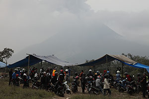 Viewpoint for Sinabung Volcano