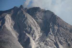 Sinabung volcano, June 2015, summit with lava dome