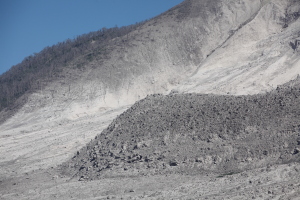 Front of large andesite flow, Sinabung volcano, Sumatra
