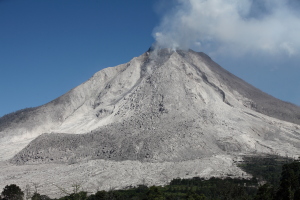 Sinabung volcano, June 2015, view from SE