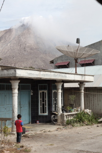 Evacuated villages, Sinabung volcano