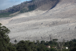 Sinabung volcano main flow field