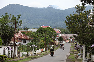Village nearSoputan volcano